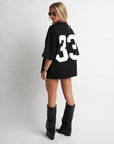 33 OVERSIZED T-SHIRT BLACK
