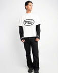 RS DOUBLE SLEEVE WHITE & BLACK