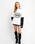 RS DOUBLE SLEEVE WHITE & BLACK