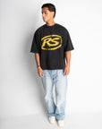 RS ATELIER T-SHIRT WASHED BLACK
