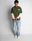 PRE-ORDER ATELIER DOUBLE SLEEVE FLANNEL OLIVE