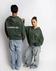 RONANSTUDIO BOUND ZIP HOODIE VINTAGE GREEN