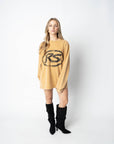 RS ATELIER LONGSLEEVE WASHED HONEY GOLD