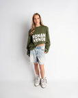 CLUB OVERSIZED LONGSLEEVE OLIVE GREEN