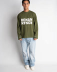 CLUB OVERSIZED LONGSLEEVE OLIVE GREEN