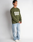 CLUB OVERSIZED LONGSLEEVE OLIVE GREEN