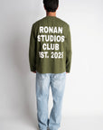 CLUB OVERSIZED LONGSLEEVE OLIVE GREEN