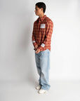 PRE-ORDER LABEL FLANNEL RED X WHITE