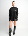 STUDIO BLACK OVERSIZED LONGSLEEVE