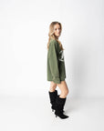 RS ATELIER LONGSLEEVE WASHED OLIVE GREEN
