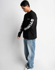 STUDIO BLACK OVERSIZED LONGSLEEVE