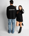STUDIO BLACK OVERSIZED LONGSLEEVE