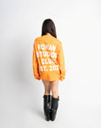 CLUB OVERSIZED LONGSLEEVE ORANGE