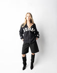 RONAN ARCHIVE ZIP UP BLACK