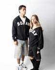 RONAN ARCHIVE ZIP UP BLACK