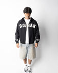 RONAN ARCHIVE ZIP UP BLACK