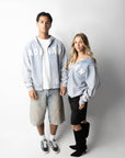 RONAN ARCHIVE ZIP UP WASHED BLUE