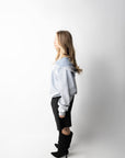 RONAN ARCHIVE ZIP UP WASHED BLUE