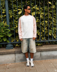 PRE-ORDER RAGLAN LONGSLEEVE PINK & WHITE