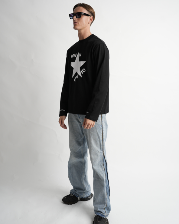 STAR LONGSLEEVE BLACK