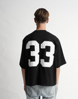 33 OVERSIZED T-SHIRT BLACK