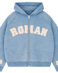 PRE-ORDER RONAN ARCHIVE ZIP UP WASHED BLUE
