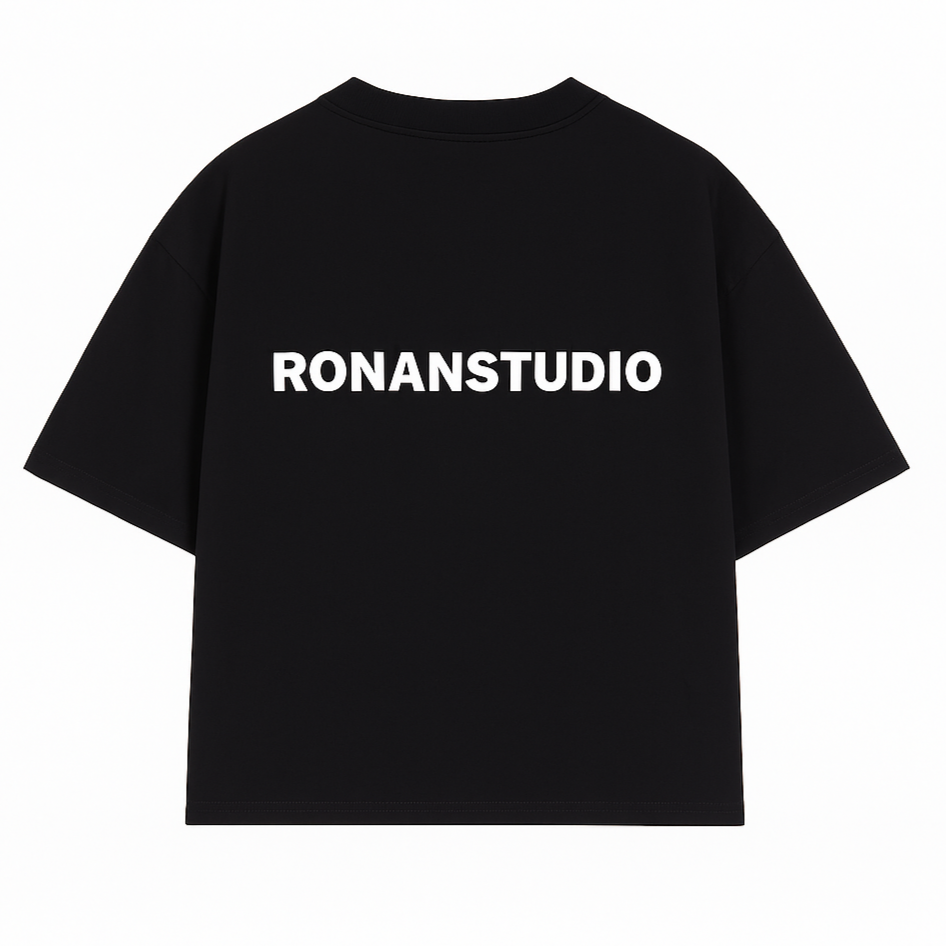 Ronanstudio black oversized t-shirt