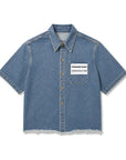 DENIM LABEL SHORT SLEEVE SHIRT