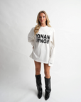 Pre-order: Ronanstudio oversized white longsleeve