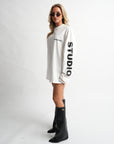 STUDIO WHITE OVERSIZED LONGSLEEVE