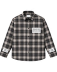 LABEL FLANNEL BLACK X GREY