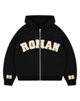 RONAN ARCHIVE ZIP UP BLACK