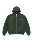 RONANSTUDIO BOUND ZIP HOODIE VINTAGE GREEN