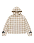 PLAID HOODIE JACKET OLIVE KHAKI