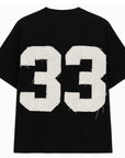 33 Oversized zwart T-shirt (nieuw)