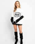 RS DOUBLE SLEEVE WHITE & BLACK