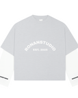 PRE-ORDER Grey & White Double sleeve