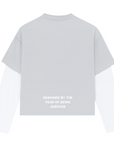PRE-ORDER Grey & White Double sleeve