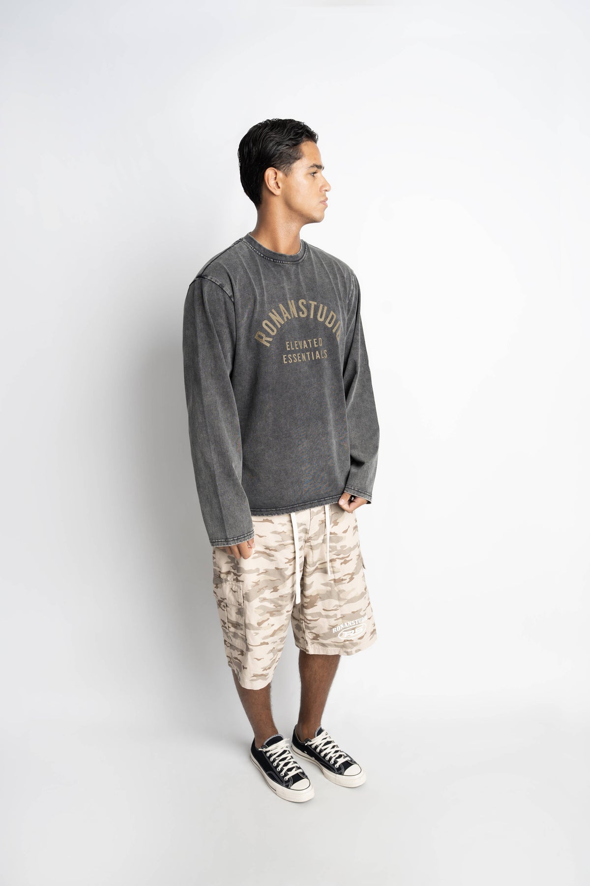 RS CAMO CARGO SHORTS DESERT CAMO