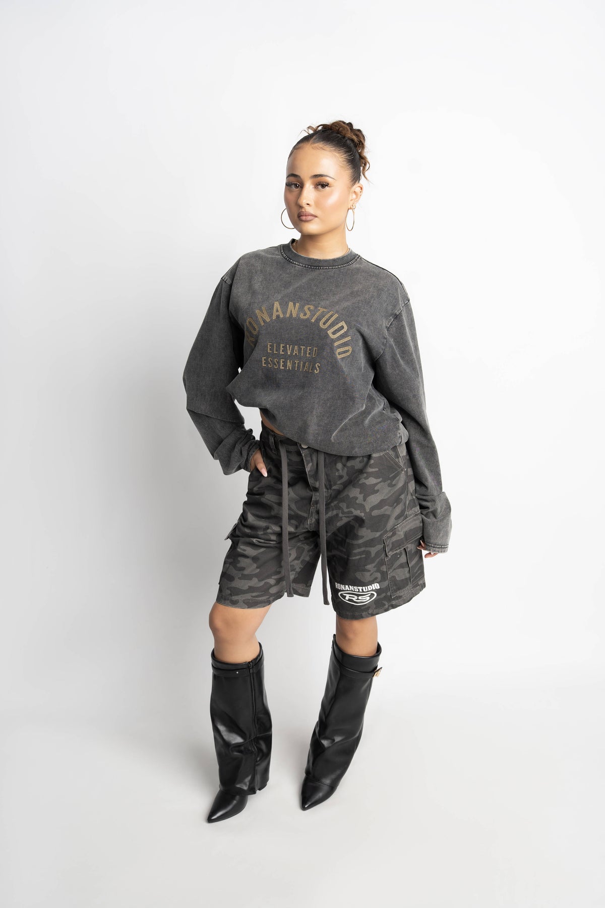 RS CAMO CARGO SHORTS SHADOW CAMO