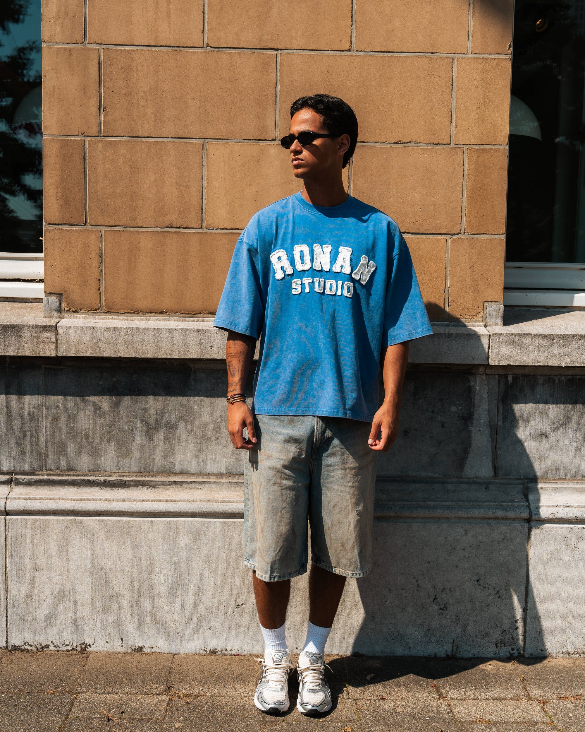 RS ATELIER T-SHIRT WASHED BLUE