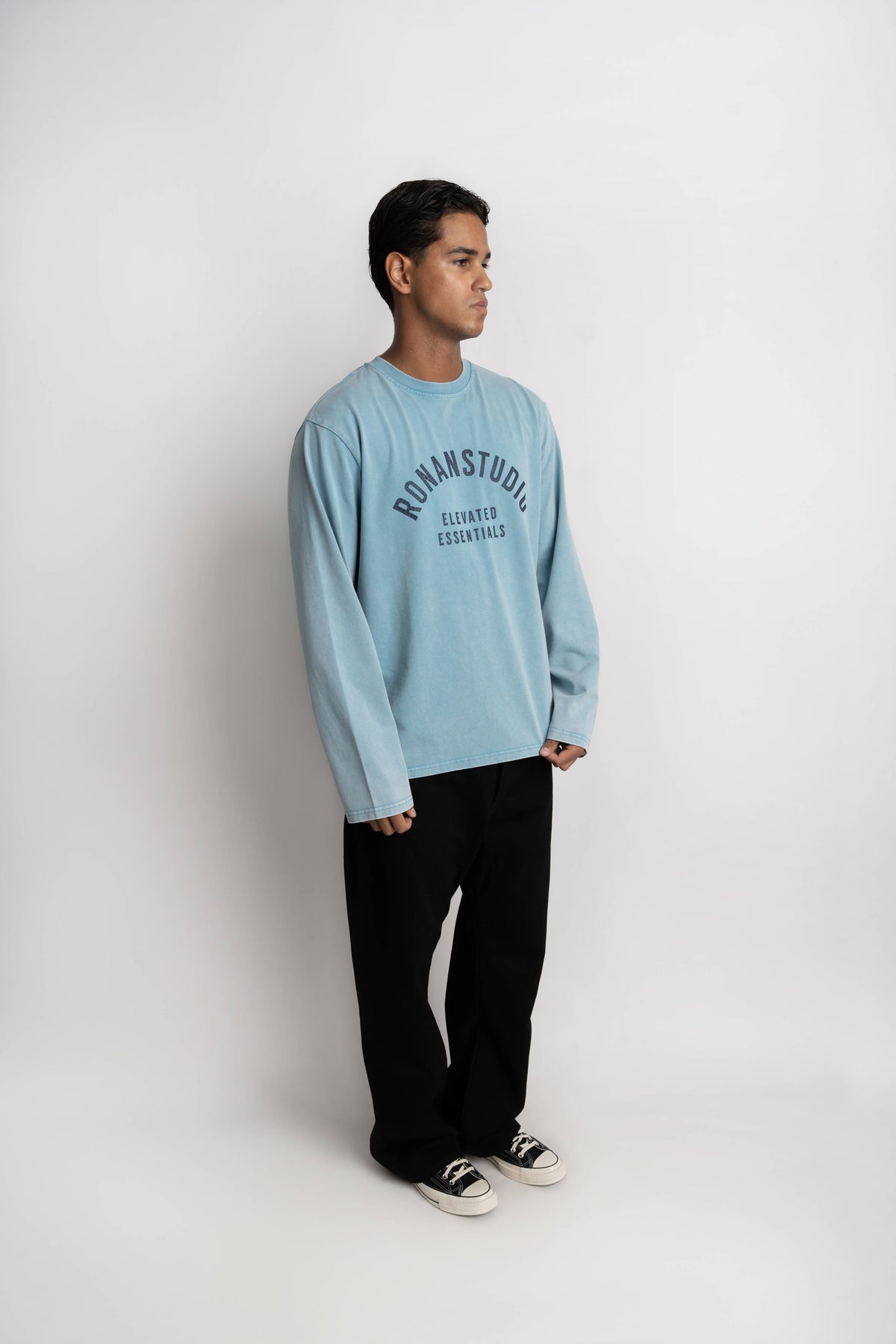 PRE-ORDER RONAN EE LONGSLEEVE WASHED BLUE