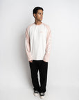 RAGLAN LONGSLEEVE PINK & WHITE