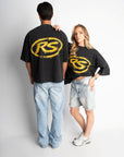 RS ATELIER T-SHIRT WASHED BLACK