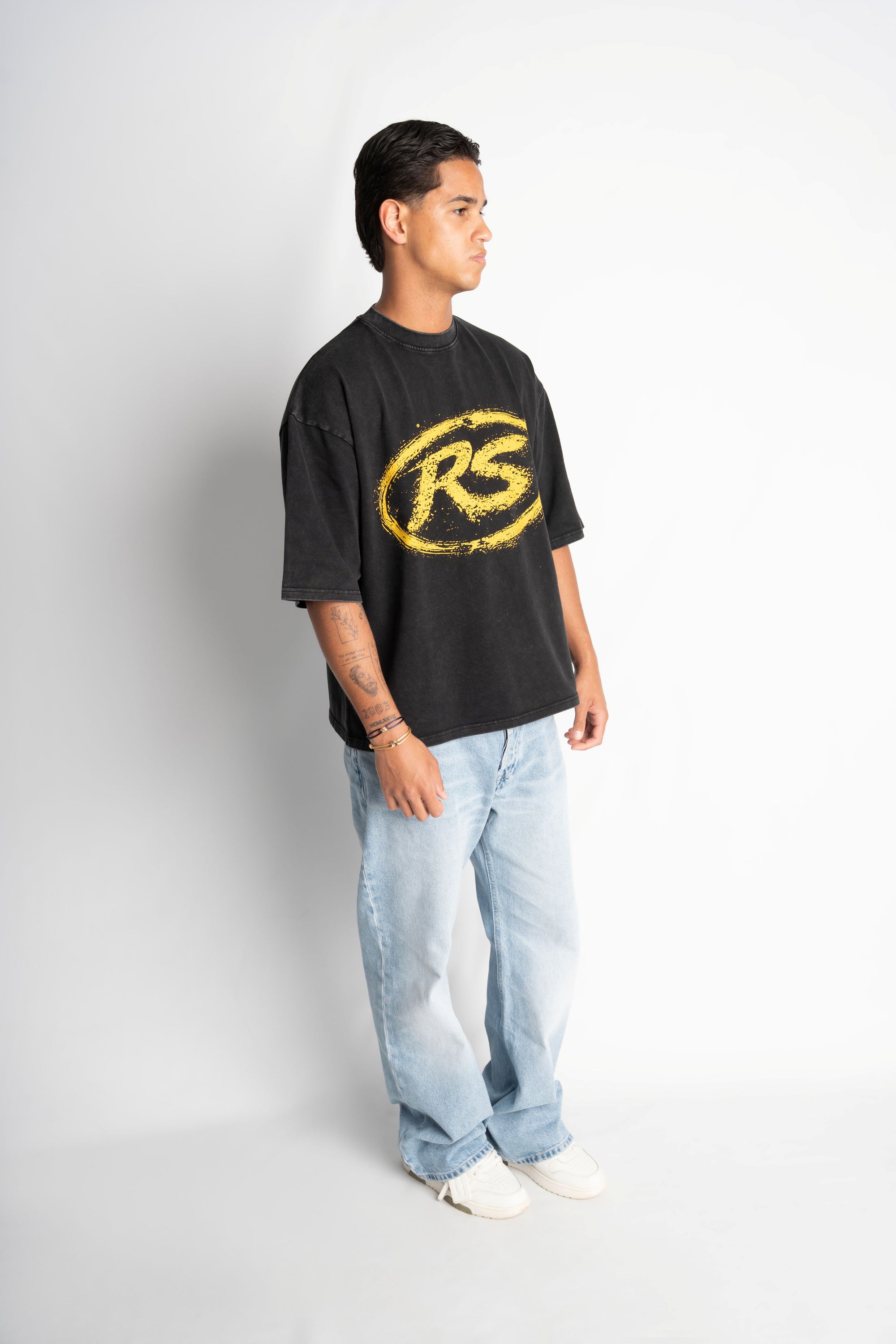 RS ATELIER T-SHIRT WASHED BLACK