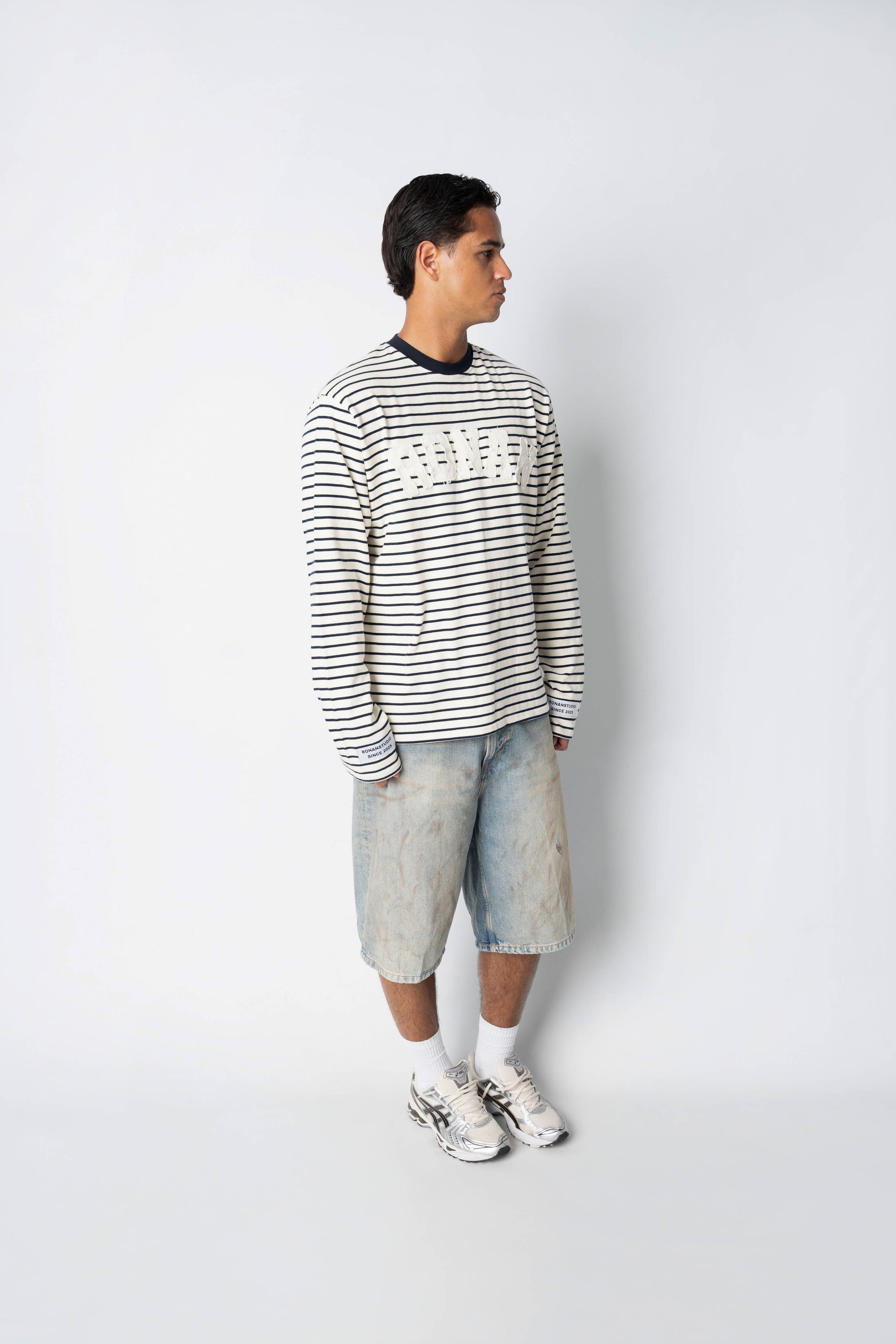 PRE-ORDER RS STRIPE LONGSLEEVE NAVY