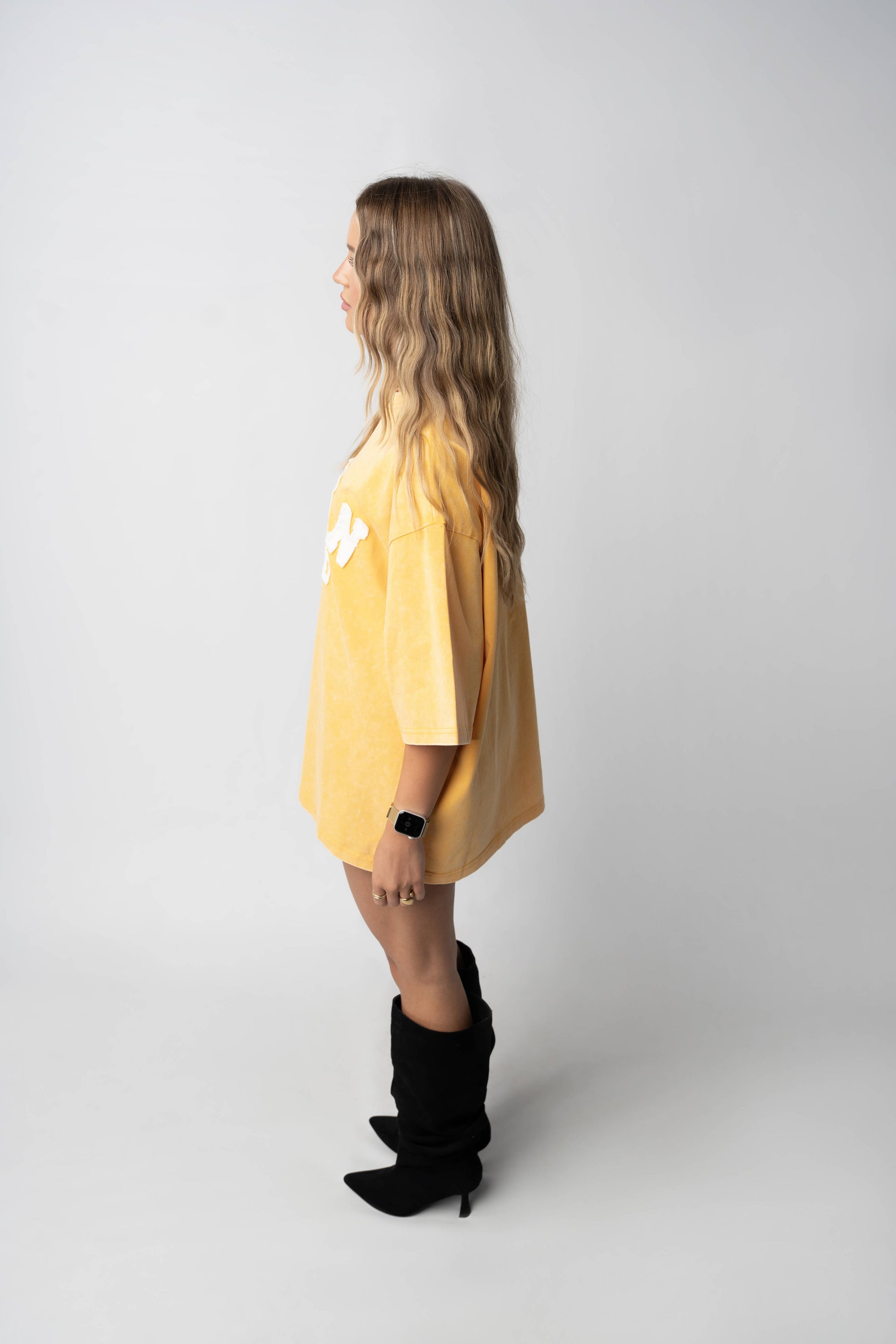 RS ATELIER T-SHIRT WASHED HONEY GOLD
