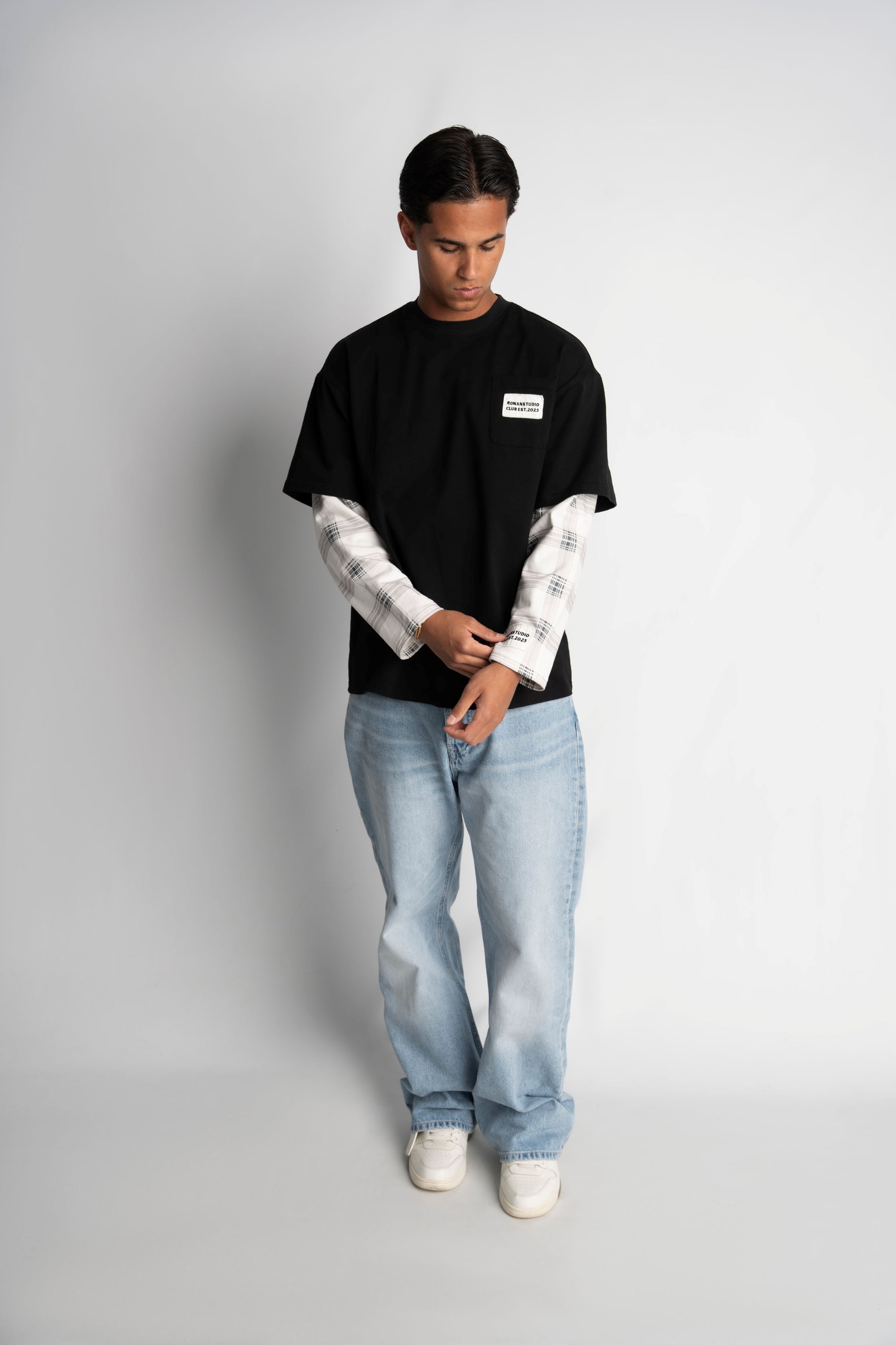 PRE-ORDER ATELIER DOUBLE SLEEVE FLANNEL BLACK