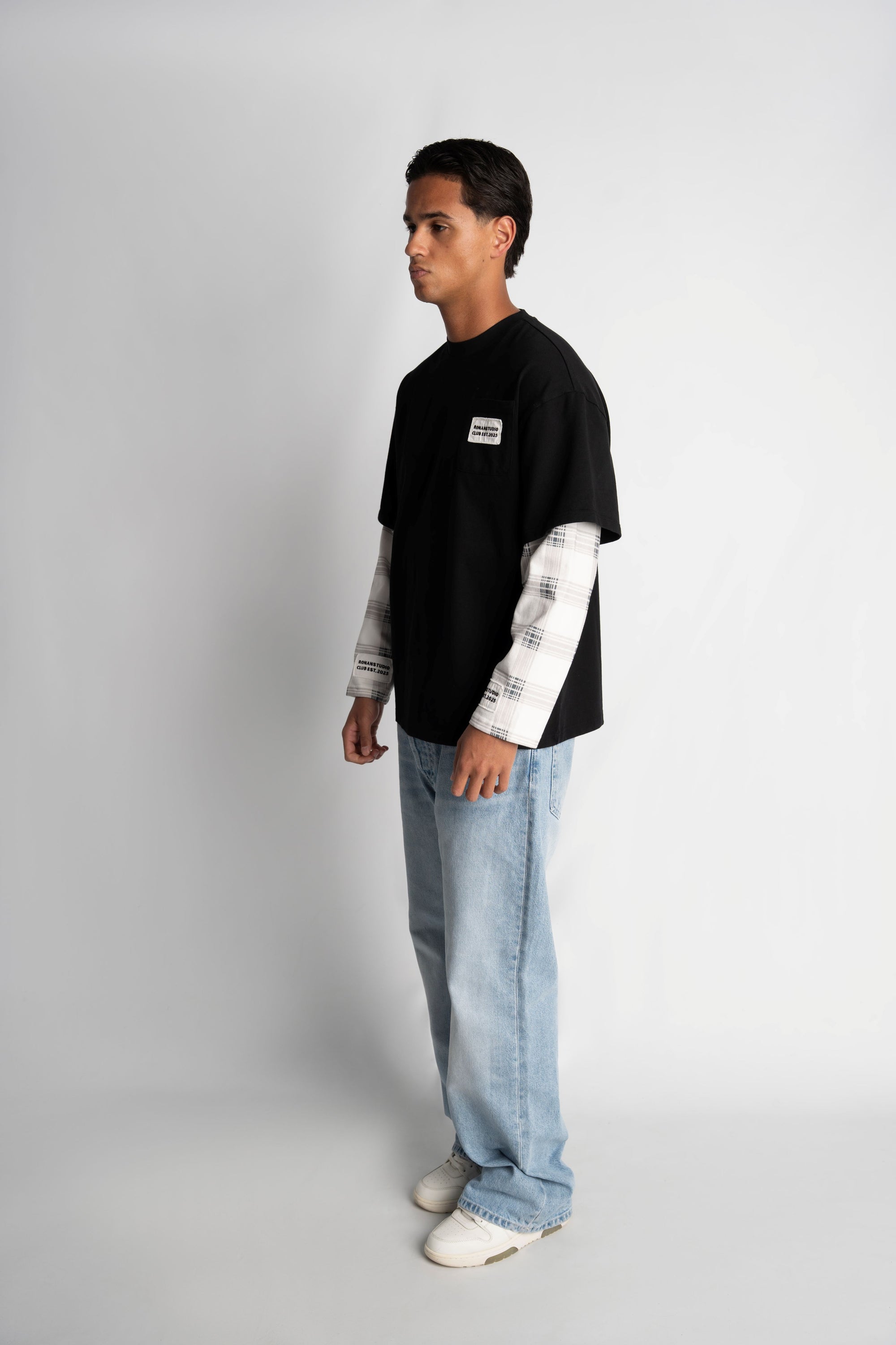 PRE-ORDER ATELIER DOUBLE SLEEVE FLANNEL BLACK