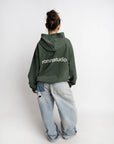 RONANSTUDIO BOUND ZIP HOODIE VINTAGE GREEN